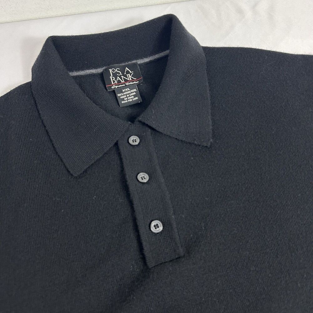 JoS. A. BANK Signature Collection 100% Merino Wool 3-BUTTON pull on Sweater XXL
